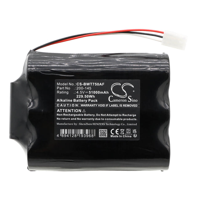 4.5v, Alkaline, 51000mah, Automatic Flusher Battery Fits Bay West, 750tfwr, 800 Wave Dispenser, 229.50wh Automatic Flusher Cameron Sino Technology Limited
