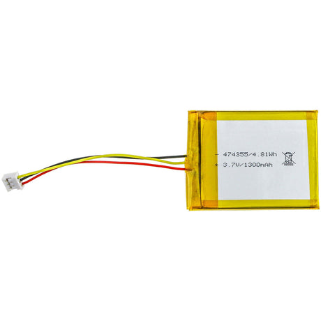 3.7V, Li-Polymer, 1300mAh, Battery Pack battery fits Custom Battery Pack, 1icp/47/43/55, 4.81Wh Battery Pack Cameron Sino Technology Limited