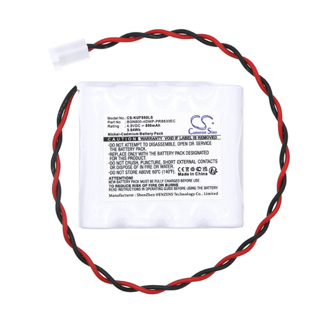 4.8V, Ni-CD, 800mAh, Emergency Lighting battery fits Kaufel, Bgn800-4dwp-prb830ec, 850.0060 Aa/4, 3.84Wh Emergency Lighting Cameron Sino Technology Limited
