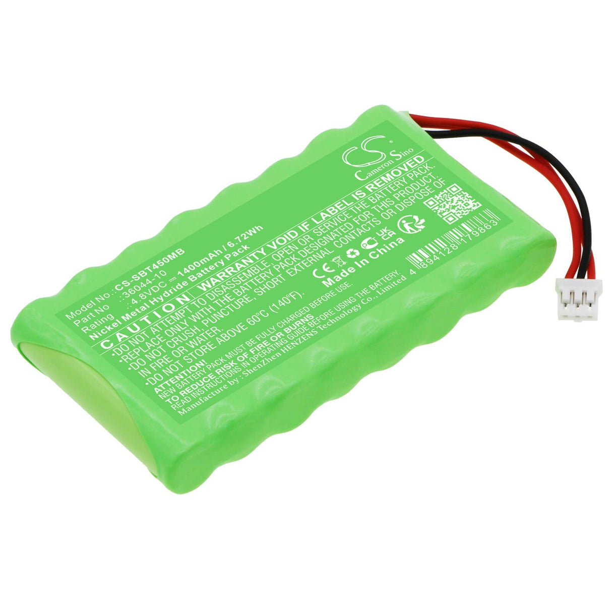 4.8v, Ni-mh, 1400mah, Babyphone Battery Fits Summer Baby Pixel Z, 6.72wh BabyPhone Cameron Sino Technology Limited