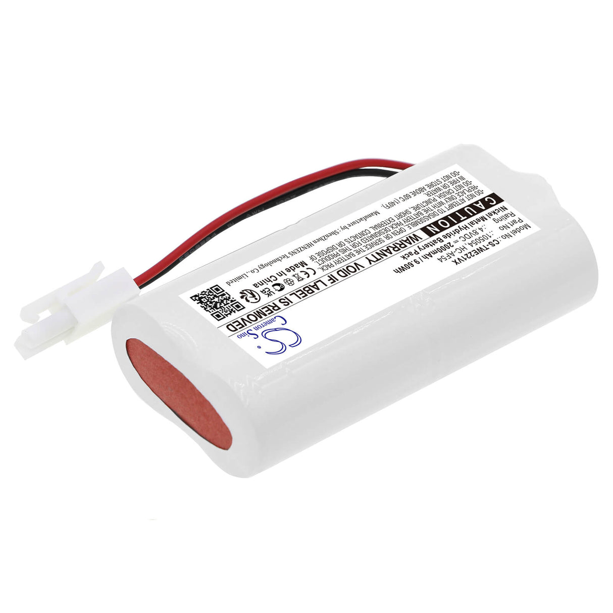 4.8V, Ni-MH, 2000mAh, Vacuum battery fits Twinbird, Hc-e221, Hc-e221bl, Hc-eb21, 9.60Wh Vacuum Cameron Sino Technology Limited