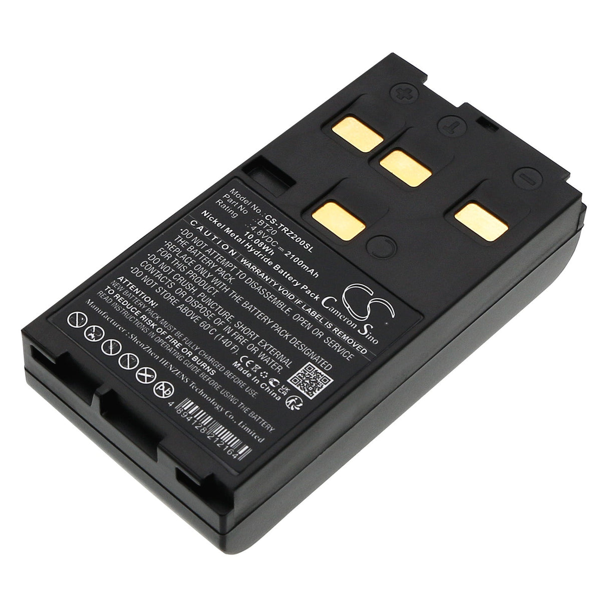 4.8V, Ni-MH, 2100mAh, Equipment, Survey, Test battery fits Hi-target, Dt02, Dt02 Total Station, 10.08Wh Equipment, Survey, Test Cameron Sino Technology Limited