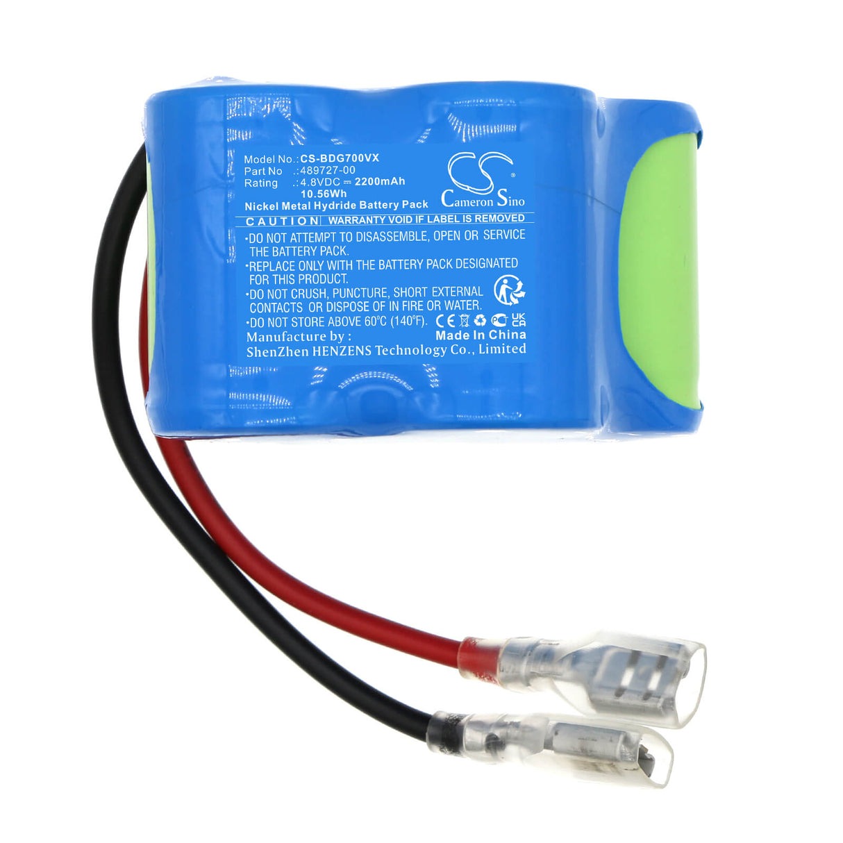 4.8V, Ni-MH, 2200mAh, Vacuum battery fits Black & Decker, Gs700, 10.56Wh Vacuum Cameron Sino Technology Limited