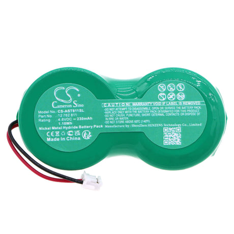 4.8V, Ni-MH, 230mAh, Siren Alarm battery fits Saab, Opel, 12 762 811, Astra H, Vectra C, 1.1Wh Siren Alarm Cameron Sino Technology Limited