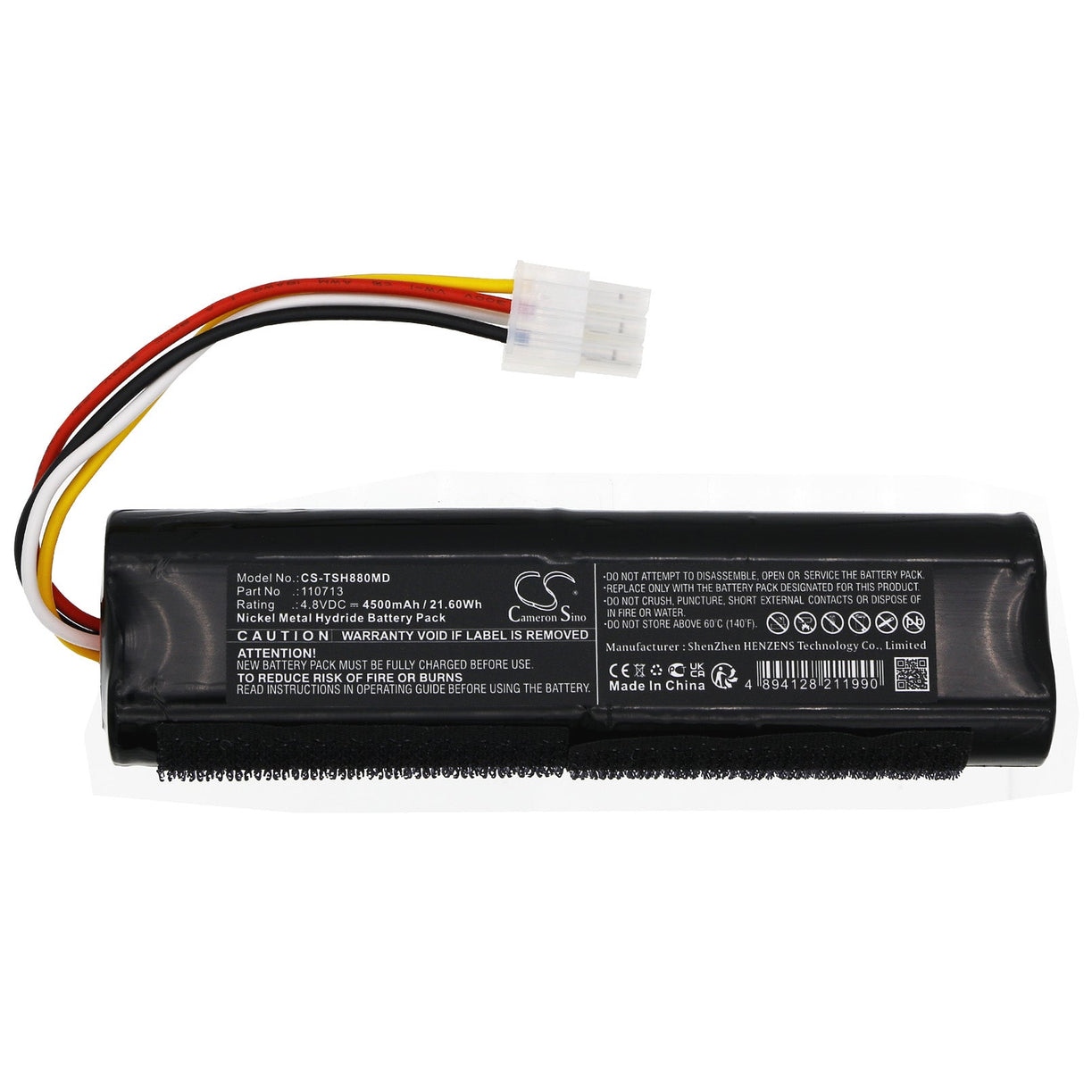 4.8V, Ni-MH, 4500mAh, Medical battery fits Toshiba, Ultrasonic Ssh-880cv, Xario 100 Ultrasound, 21.60Wh Medical Cameron Sino Technology Limited (Medical)