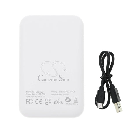 5.0v, Li-polymer, 5000mah, Battery Fits Cameron Sino White Power Bank 5000mah, 25.00wh Power Bank Cameron Sino Technology Limited (Power Tools)