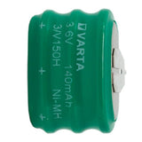 5/V150H/3P Varta Mempac Rechargeable Battery 0.15Ah 6V Lithium Cell Varta