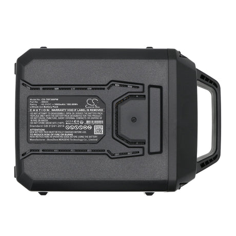 60.0V, Li-ion, 3000mAh, Lawn Mowers battery fits Toro, 88620, 120 Mph Brushless Leaf Blower, 16 In. (40.6 Cm) Brushless Cha, 180.0Wh Lawn Mowers Cameron Sino Technology Limited (Dangerous Goods)