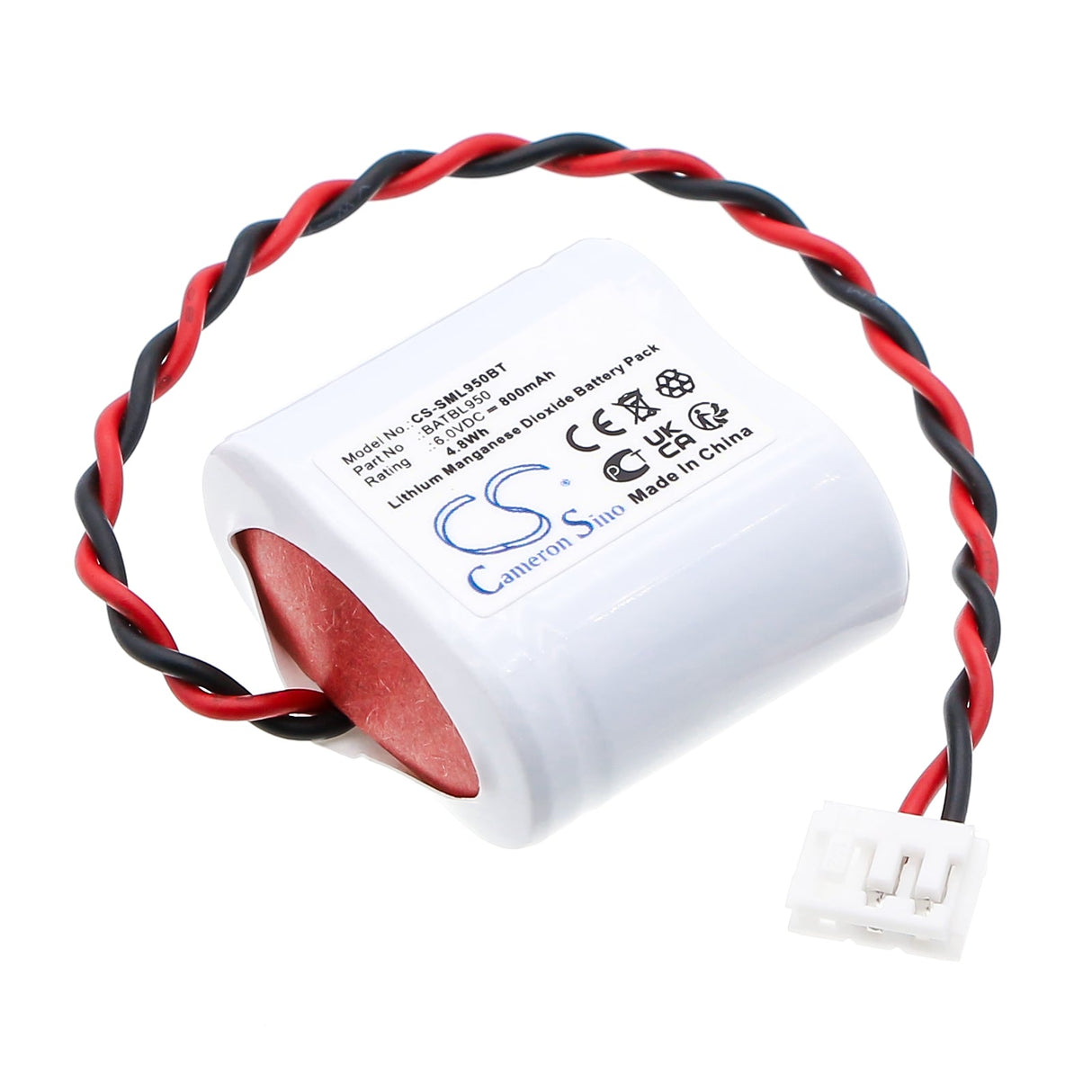 6.0V, Li-MnO2, 800mAh, Alarm System battery fits Siemens, Batbl950, Alarms Label Cesar, Sintony Lb350334, 4.8Wh Alarm System Cameron Sino Technology Limited