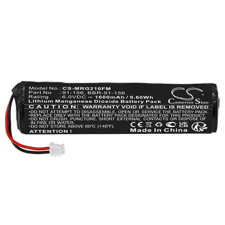 6.0V, Li-MnO2, 1600mAh, Marine Safety battery fits Kannad Marine, Mcmurdo, 91-156, Safelink Ais Sart, Safelink Solo, 9.6Wh Marine Safety & Flotation Devices Cameron Sino Technology Limited