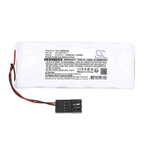 6.0v, Ni-cd, 1500mah, PLC Battery fits Johnson, Controls Metasys, Nu-ncm300-1, 9.00wh PLC Cameron Sino Technology Limited