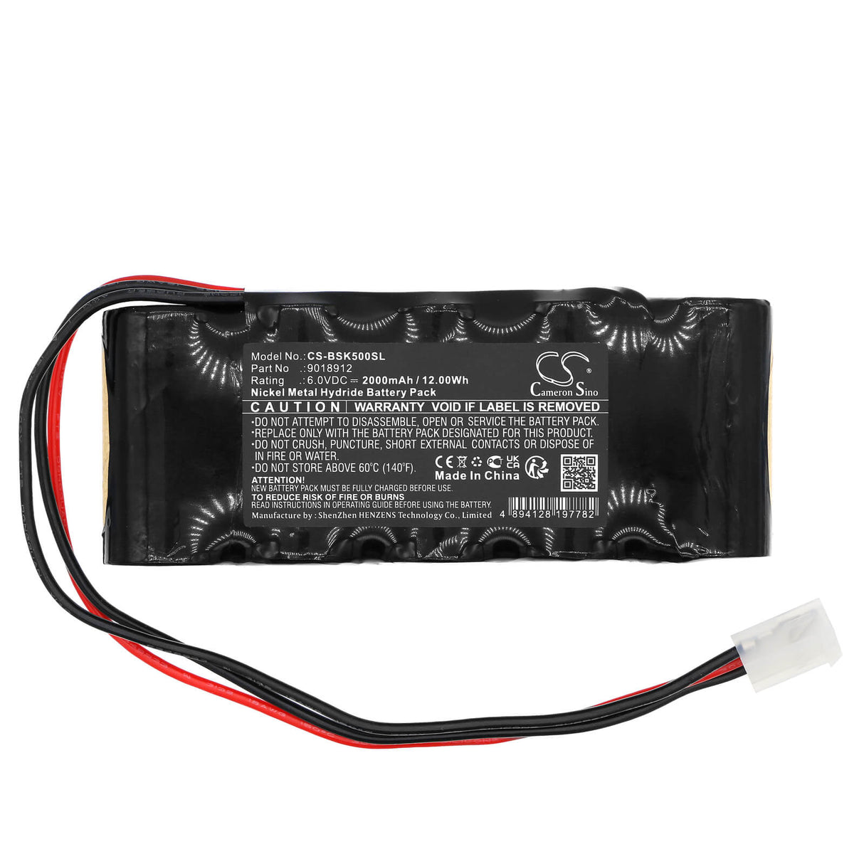 6.0V, Ni-MH, 2000mAh, Smart Home battery fits Bosch, 5014321a, Bd5000, D14, 12Wh Smart Home Cameron Sino Technology Limited