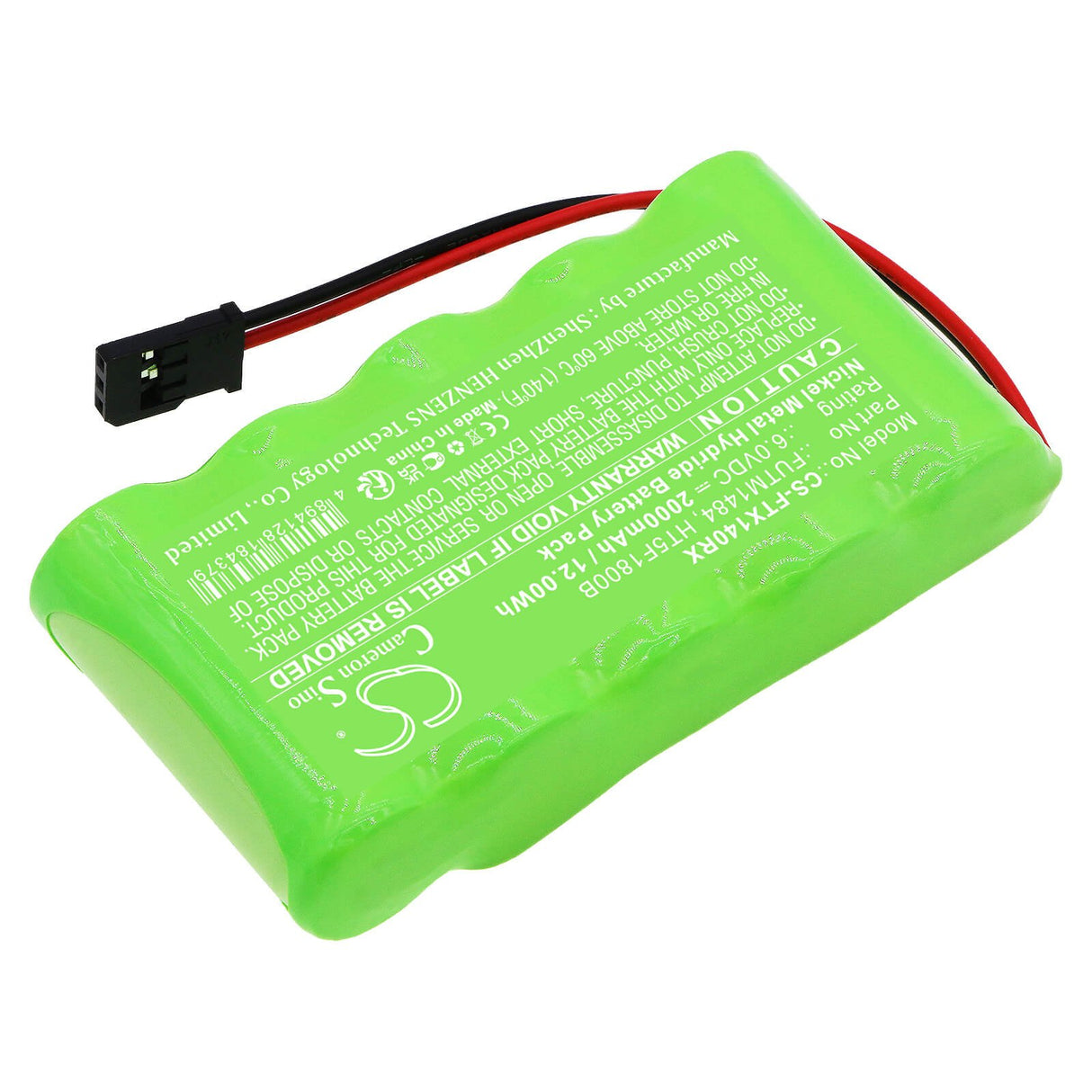 6.0V, Ni-MH, 2000mAh, Remote Controller battery fits Futaba, Futm1484, Transmitter 10j, Transmitter 14sg, 12Wh Remote Controller Cameron Sino Technology Limited