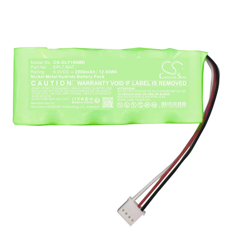 6.0V, Ni-MH, 2000mAh, Medical battery fits Olympus, Eplt/bat, Epoch Lt Ultrasonic Flaw Detec, 12.00Wh Medical Cameron Sino Technology Limited (Medical)