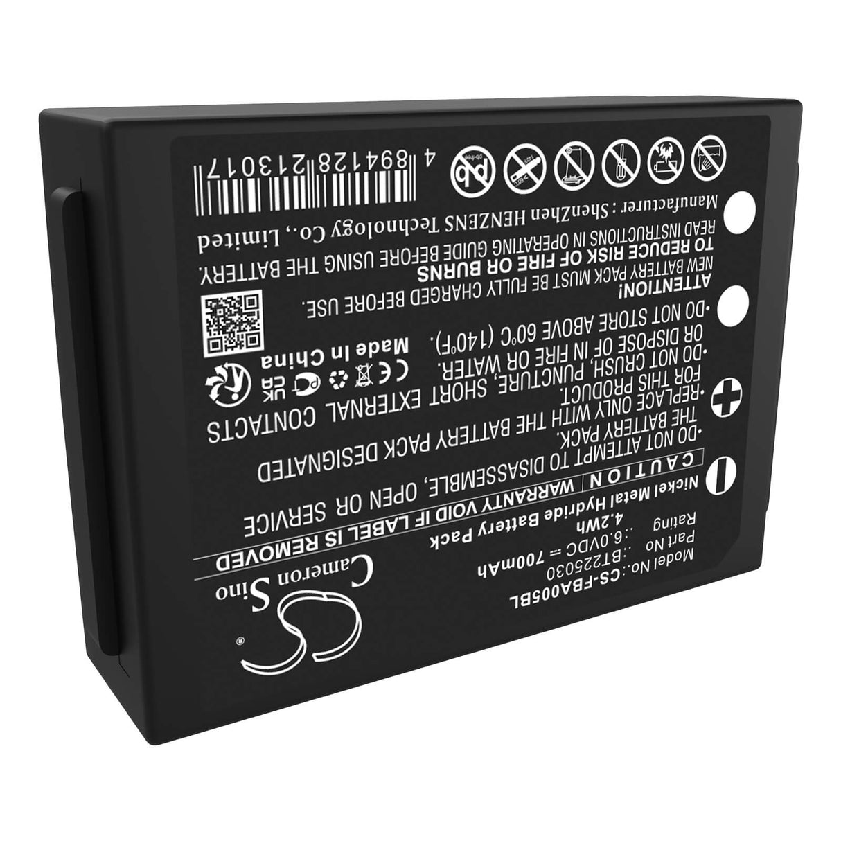6.0V, Ni-MH, 700mAh, Crane Remote Control battery fits Hbc, Funkfernsteuerung Tele Teach T, Ttb 05, 4.2Wh Crane Remote Control Cameron Sino Technology Limited