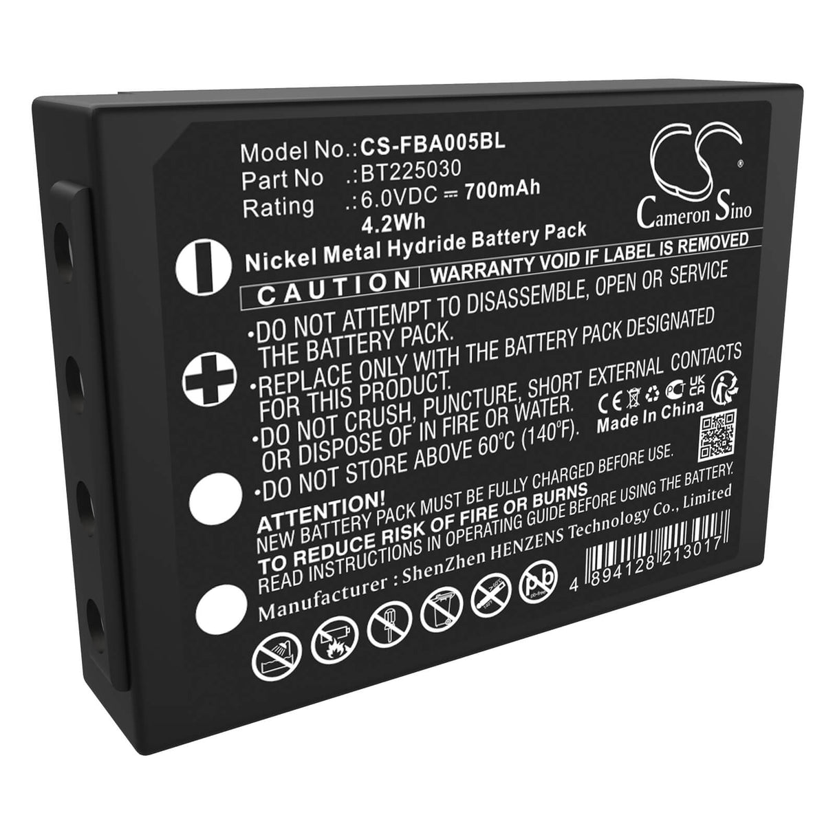 6.0V, Ni-MH, 700mAh, Crane Remote Control battery fits Hbc, Funkfernsteuerung Tele Teach T, Ttb 05, 4.2Wh Crane Remote Control Cameron Sino Technology Limited