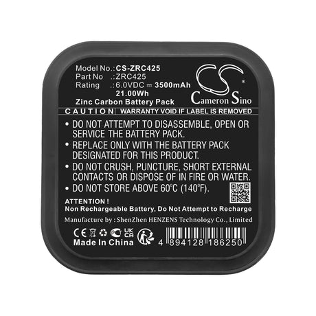 6.0v, Zinc Carbon, 6000mah, Battery for Lanterns, 36.00wh Zinc Carbon Cameron Sino Technology Limited