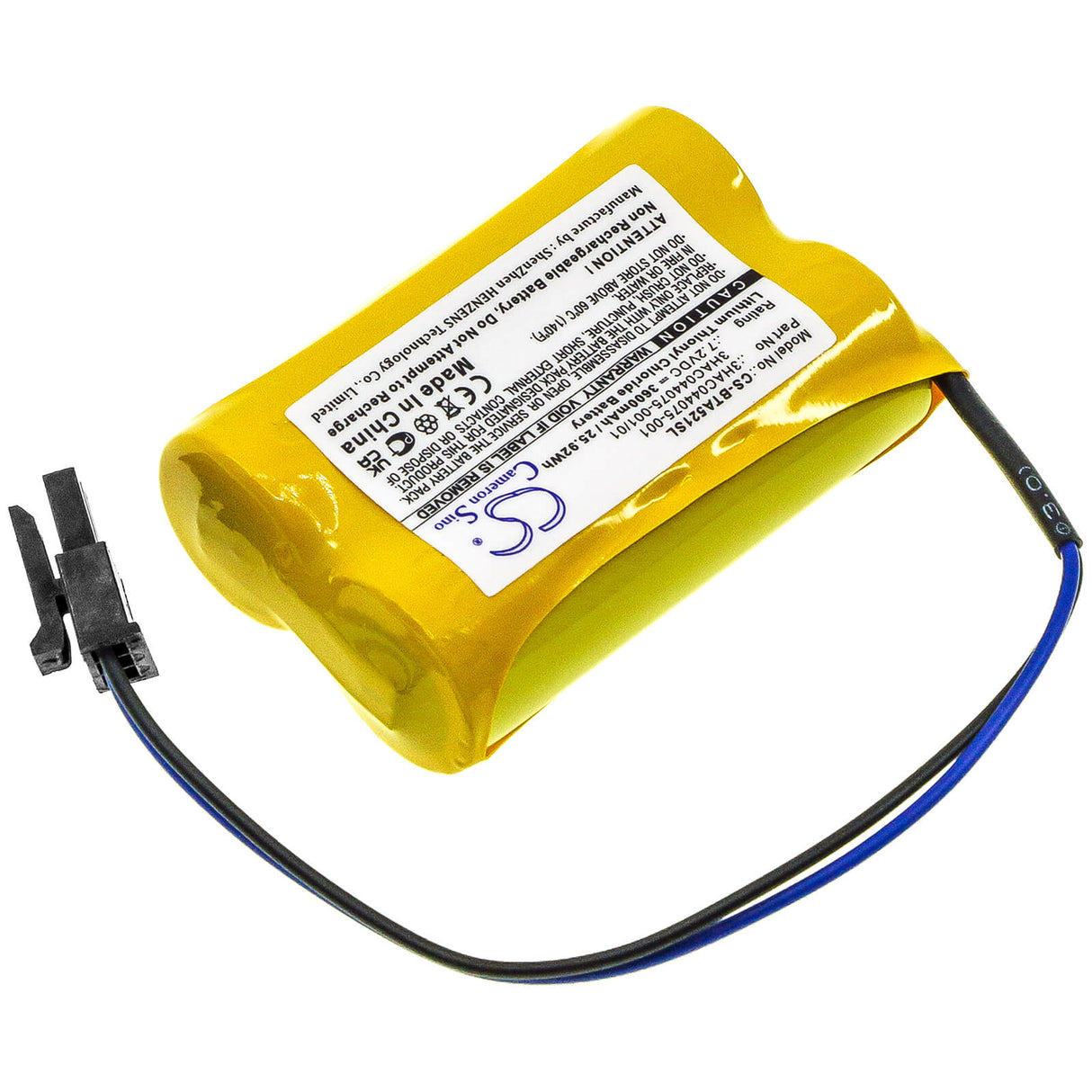 7.2v, 3600mah, Li-socl2 Battery Fit's Abb, 1sap180300r0001, 3hab 9999-1, 3hab2038-1, 25.92wh PLC Cameron Sino Technology Limited