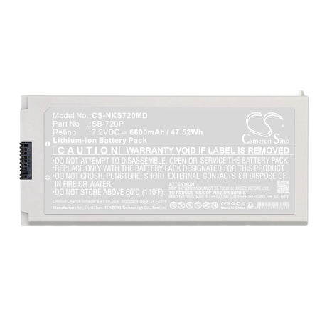 7.2V, Li-ion, 6600mAh, Medical battery fits Nihon Kohden, Sb-710p, Defibrillation Monitor, Life Scope Svm-7200, 47.52Wh Medical Cameron Sino Technology Limited (Medical)