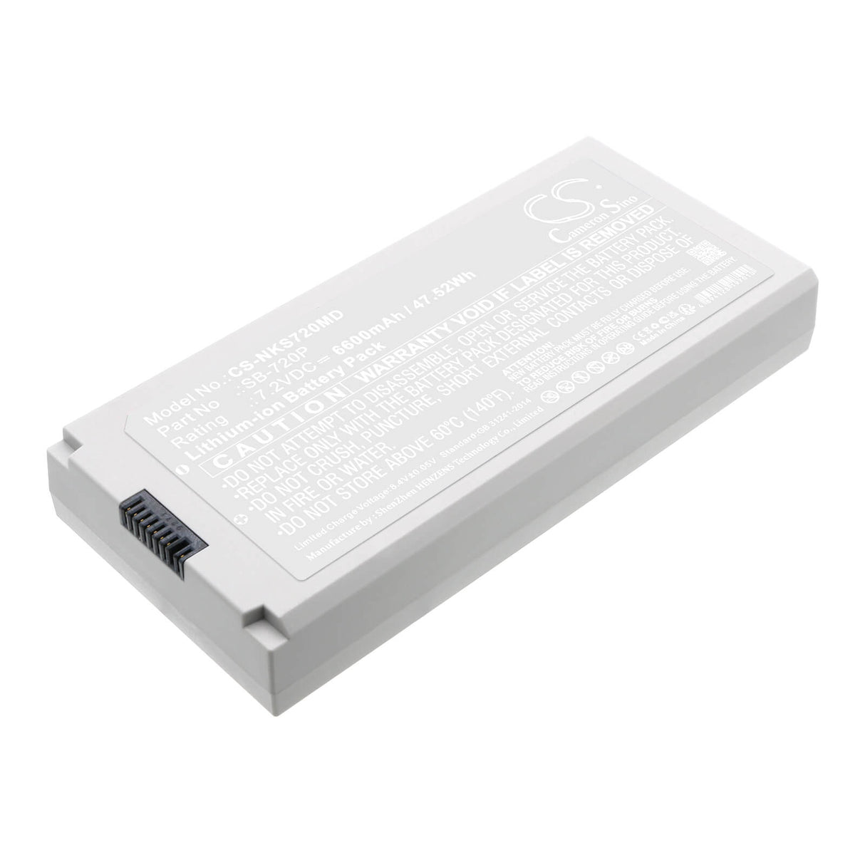 7.2V, Li-ion, 6600mAh, Medical battery fits Nihon Kohden, Sb-710p, Defibrillation Monitor, Life Scope Svm-7200, 47.52Wh Medical Cameron Sino Technology Limited (Medical)