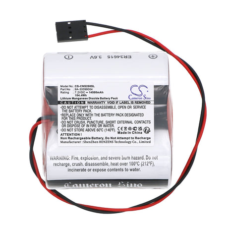 7.2V, Li-MnO2, 14500mAh, PLC battery fits Cameron Nuflo, Scanner 2000 Flow Analyzer, 104.4Wh PLC Cameron Sino Technology Limited