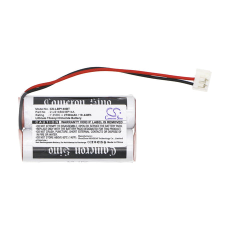 7.2v, Li-socl2, 2700mah, Alarm Battery Fits Label Alcose, Cesar, 19.44wh Alarm System Cameron Sino Technology Limited