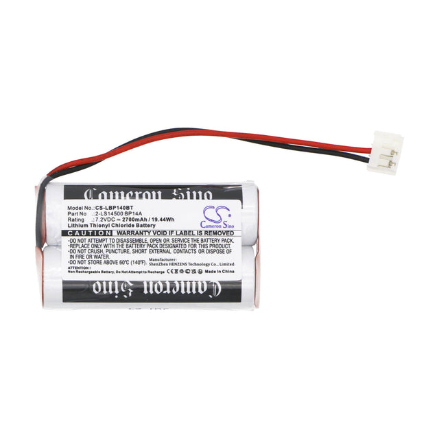 7.2v, Li-socl2, 2700mah, Alarm Battery Fits Label Alcose, Cesar, 19.44wh Alarm System Cameron Sino Technology Limited