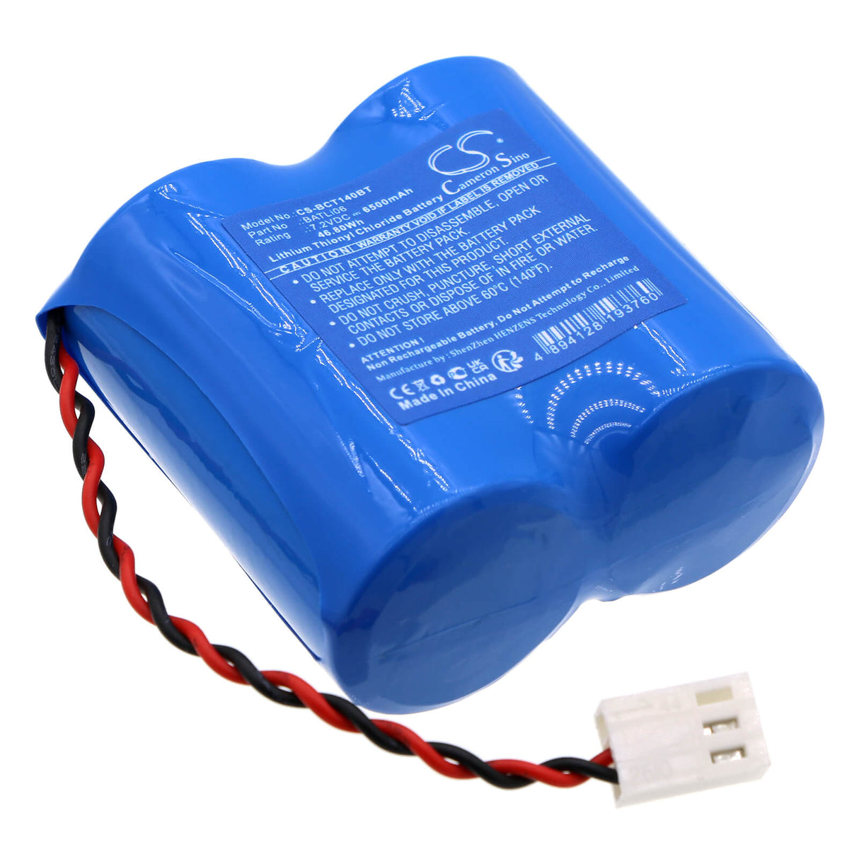 7.2v, Li-socl2, 6500mah, Alarm Battery Fits Daitem, D14000, D14650d, 46.80wh Alarm System Cameron Sino Technology Limited   