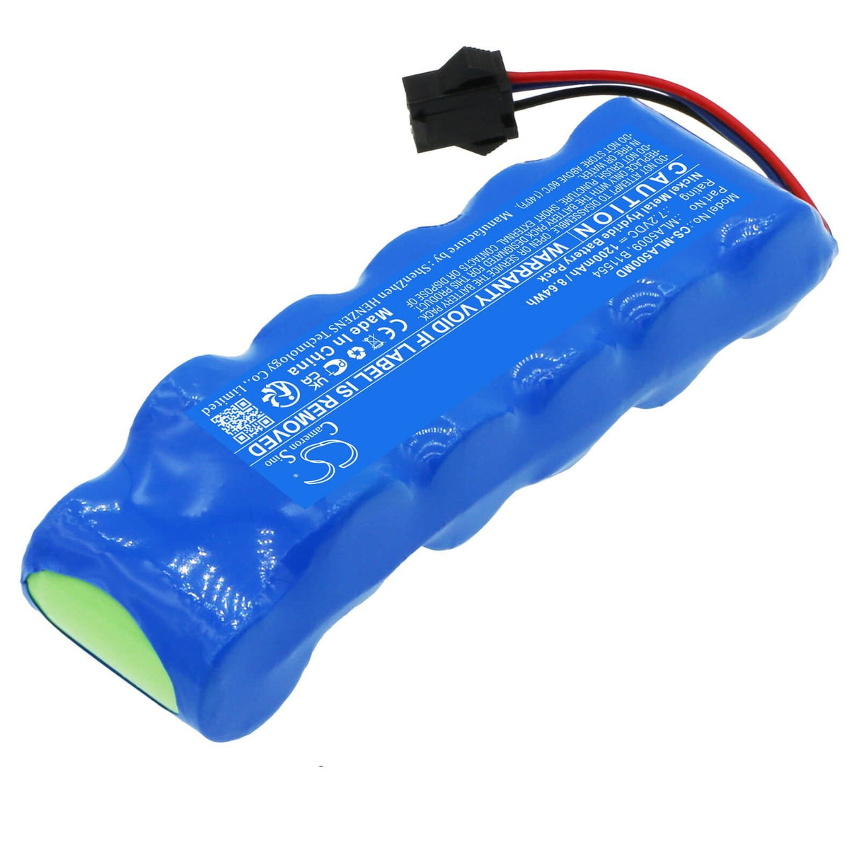 7.2V, Ni-MH, 1200mAh, Medical battery fits Micro Medical, 69100700, Spiro 850, 8.64Wh Medical Cameron Sino Technology Limited (Medical)