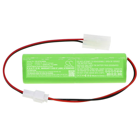 7.2V, Ni-MH, 2000mAh, Remote Controller battery fits Hitec, 2606b-7e, Optic Pro, Optic Sport, 14.4Wh Remote Controller Cameron Sino Technology Limited