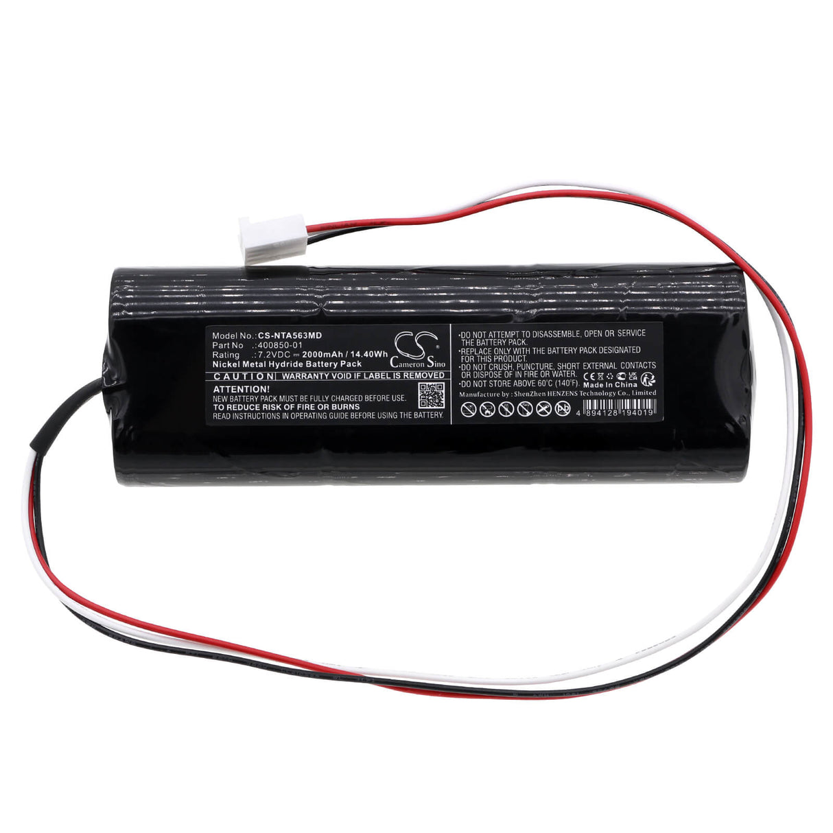 7.2v, Ni-mh, 2000mah, Medical Battery Fits Natus, 56320, 56323, 14.40wh Medical Cameron Sino Technology Limited (Medical)
