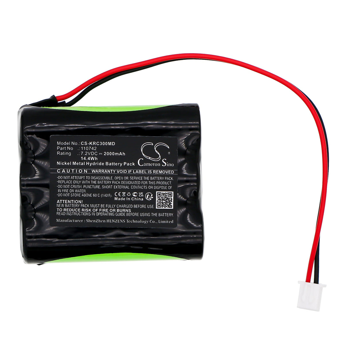 7.2V, Ni-MH, 2000mAh, Medical battery fits Kern Chair, Scale Mcc300k100m, 14.4Wh Medical Cameron Sino Technology Limited (Medical)