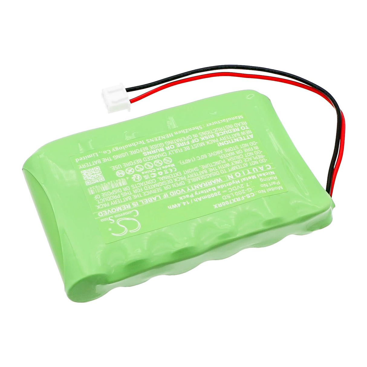 7.2V, Ni-MH, 2000mAh Remote Controller Battery fits Frsky, Taranis Qx 7, Taranis Qx7, 14.4Wh Remote Controller Cameron Sino Technology Limited