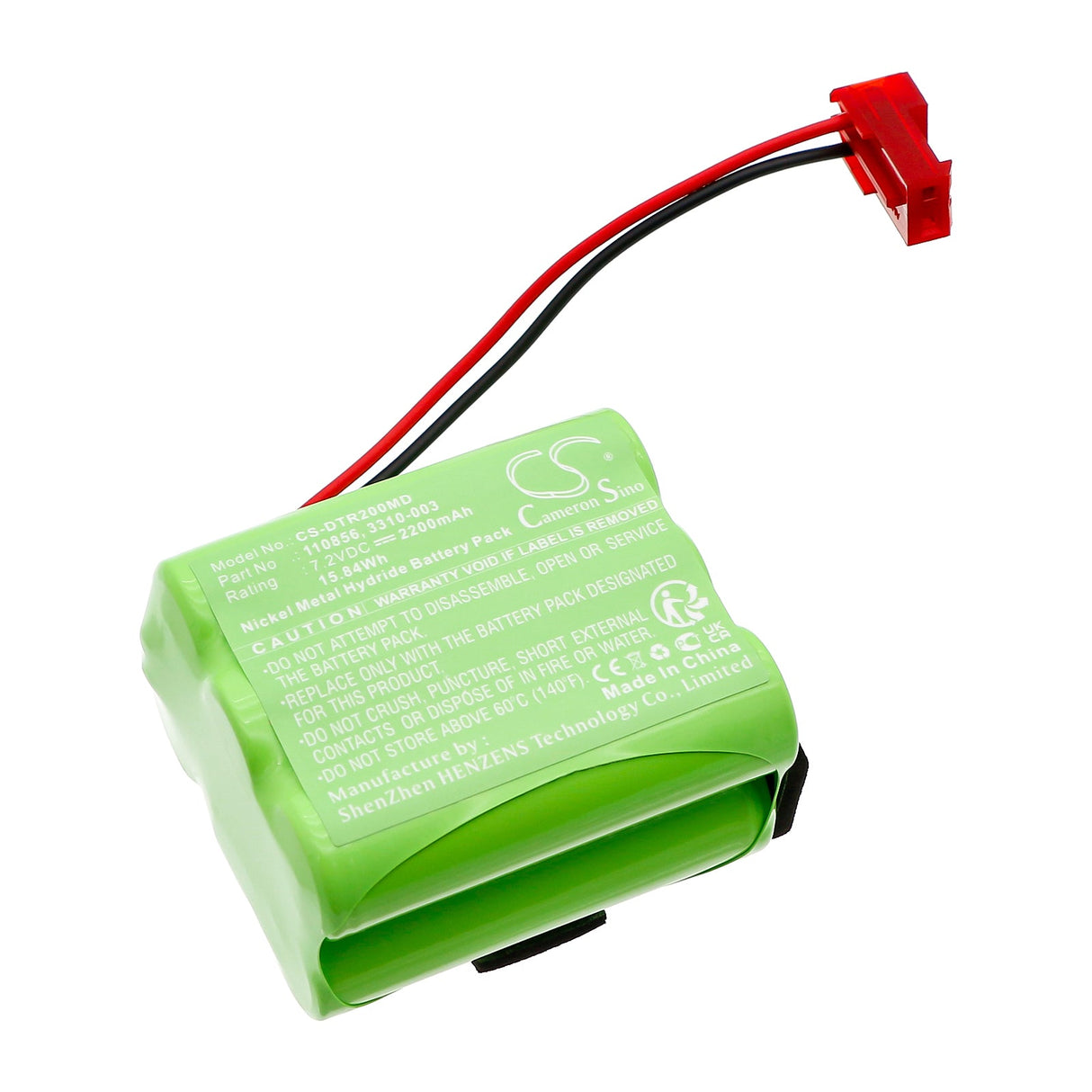 7.2V, Ni-MH, 2200mAh, Medical battery fits Bio-med, Oxitest 2000, Oxitest 7 Plus, 15.84Wh Medical Cameron Sino Technology Limited (Medical)