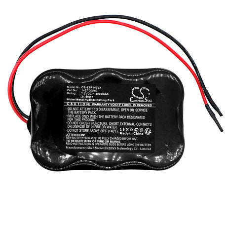 7.2V, Ni-MH, 3000mAh, Vacuum Battery fits Eta, 1437 Ponto, 21.60Wh Vacuum Cameron Sino Technology Limited