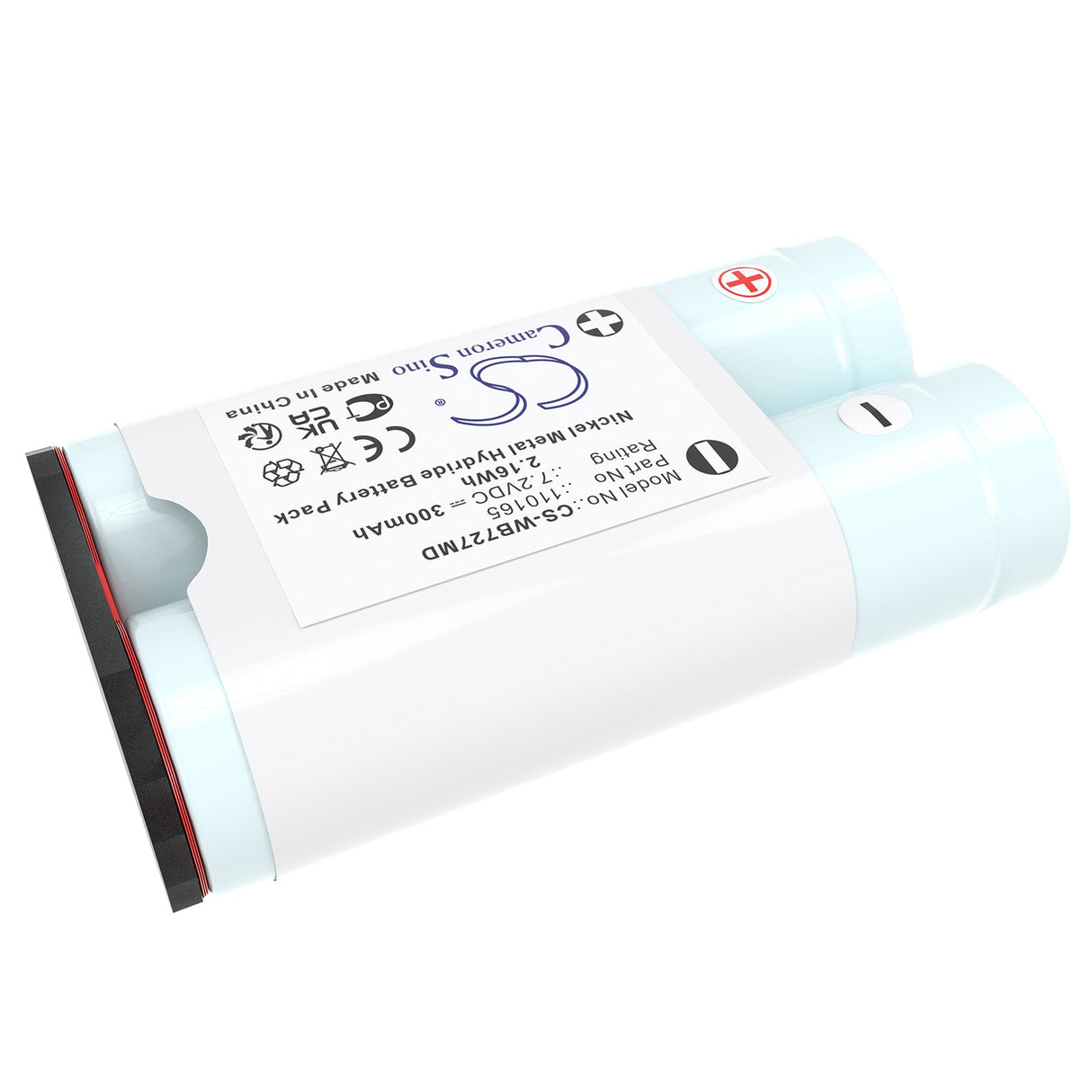 7.2V, Ni-MH, 300mAh, Medical battery fits Welch-allyn, Microtymp 1, Mt1, 2.16Wh Medical Cameron Sino Technology Limited (Medical)