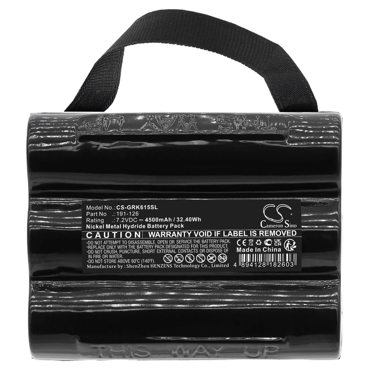 7.2V, Ni-MH, 4500mAh, Equipment battery fits Ge, 191-126, DPI610 Pressure Calibrators, Dpi615 Pressure Calibrators, 32.4Wh Equipment, Survey, Test Cameron Sino Technology Limited