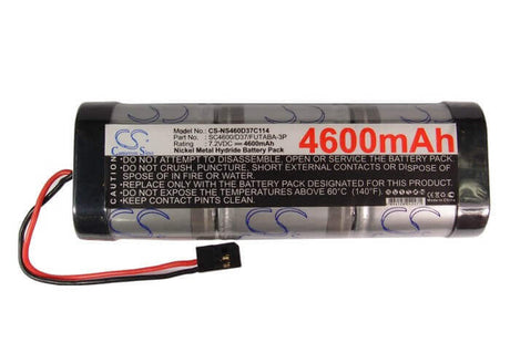 7.2V, Ni-MH, 4600mAh, Cars battery fits Rc, Cs-ns460d37c114, Cs-ns460d37c114, 33.12Wh Cars Cameron Sino Technology Limited