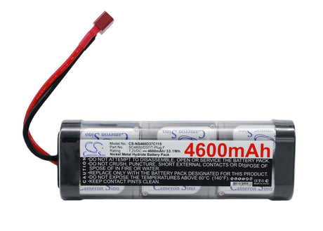7.2V, Ni-MH, 4600mAh, Cars battery fits Rc, Cs-ns460d37c115, Cs-ns460d37c115, 33.12Wh Cars Cameron Sino Technology Limited