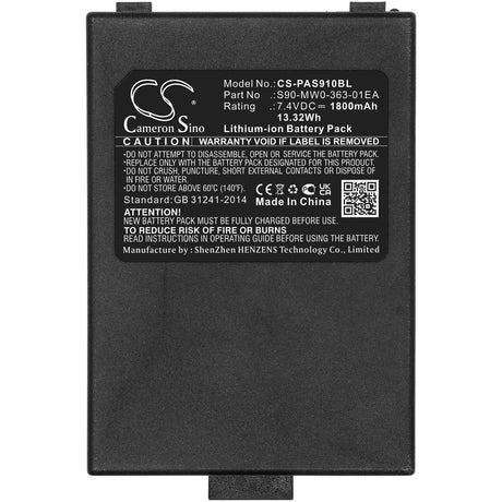 7.4V, Li-ion, 1800mAh, Payment Terminal battery fits Pax, S90-mw0-363-01ea, S90 3g, 13.32Wh Payment Terminal Cameron Sino Technology Limited
