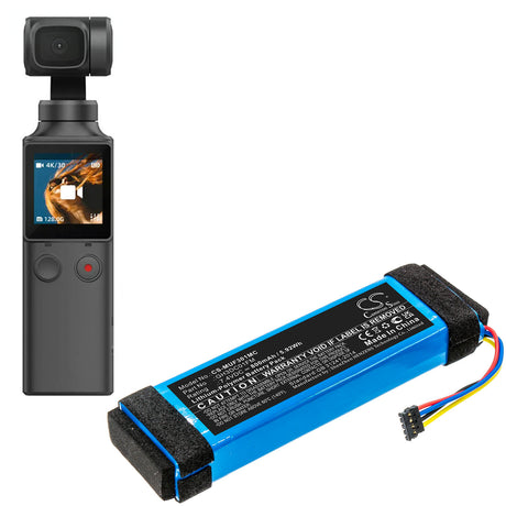 7.4V, Li-Polymer, 800mAh, Camera battery fits Xiaomi, Gh3dc01fm, Fimi Palm, 5.92Wh Camera Cameron Sino Technology Limited (Camera)