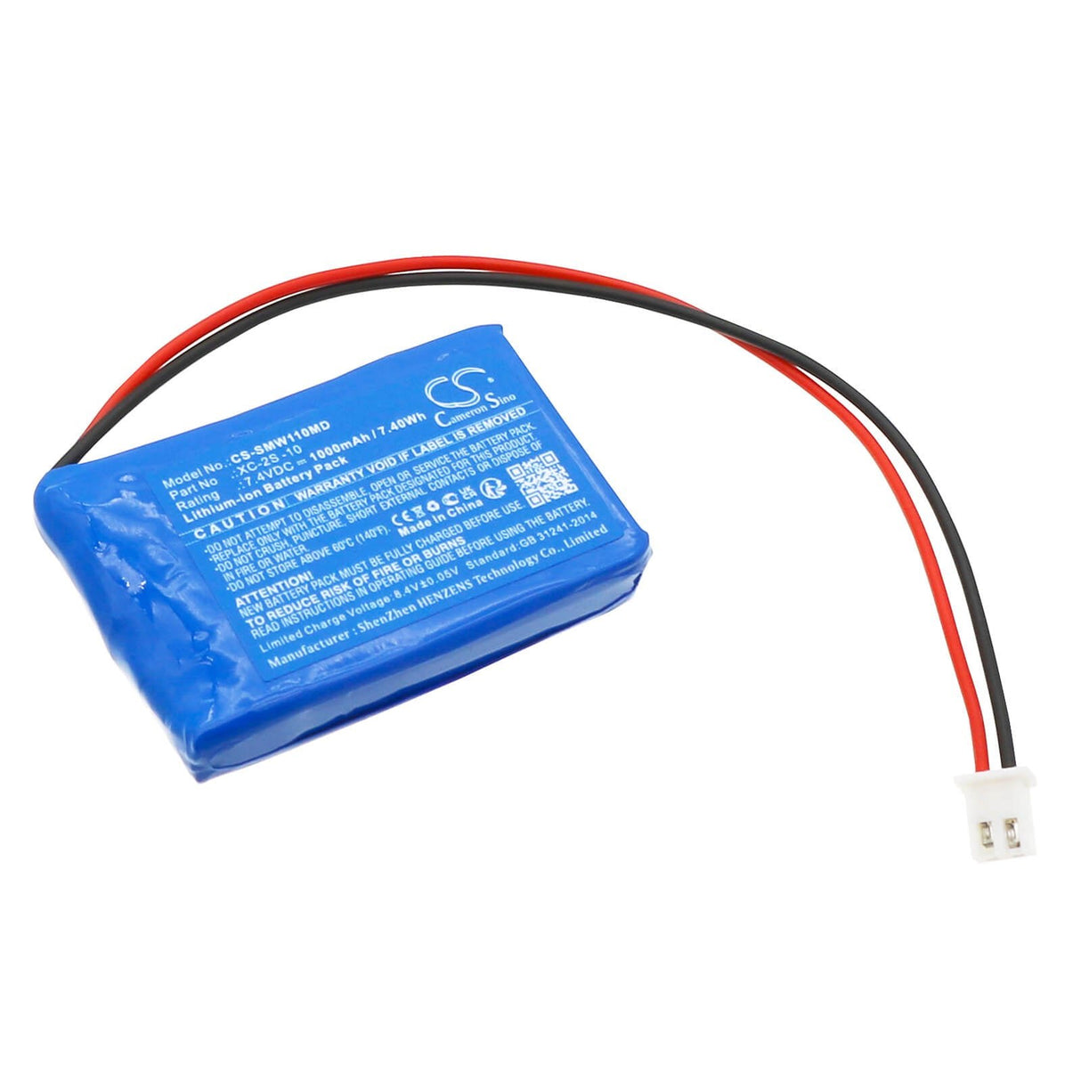 7.4V, Li-ion, 1000mAh, Medical battery fits Sigma, Xc-2s -10, Sw-11uva, 7.40Wh Medical Cameron Sino Technology Limited (Medical)