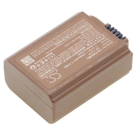 7.4V, Li-ion, 1050mAh, Camera battery fits Sony, Np-fw50, Alpha 33, Alpha 5000, 7.77Wh Camera Cameron Sino Technology Limited (Camera)