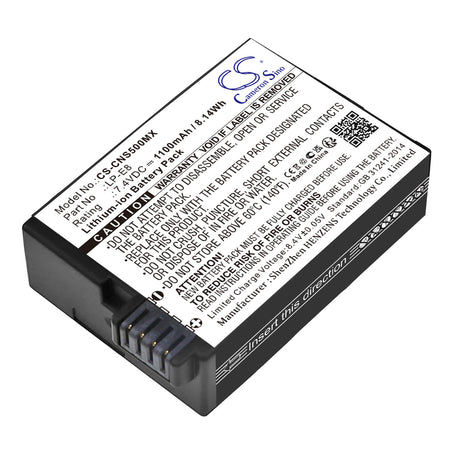 7.4V, Li-ion, 1100mAh, Camera battery fits Canon, Lc-e8, Ef-s, Eos 550d, 8.14Wh Camera Cameron Sino Technology Limited (Camera)