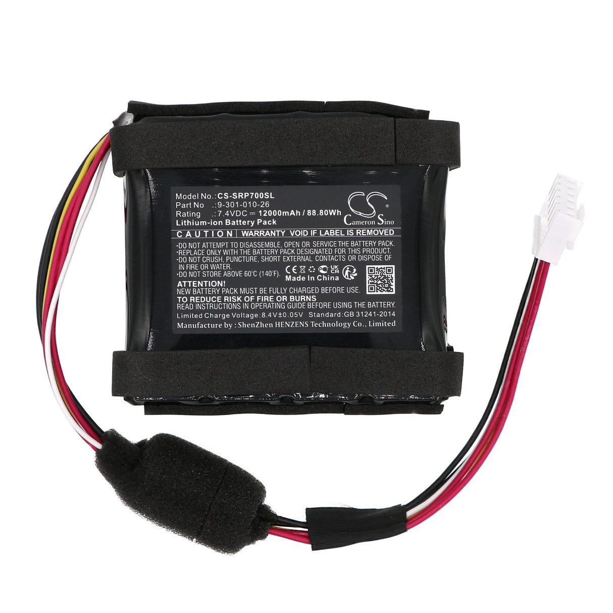 7.4V, Li-ion, 12000mAh, Speaker battery fits Sony, Srs-xp700, 88.80Wh Speaker Cameron Sino Technology Limited