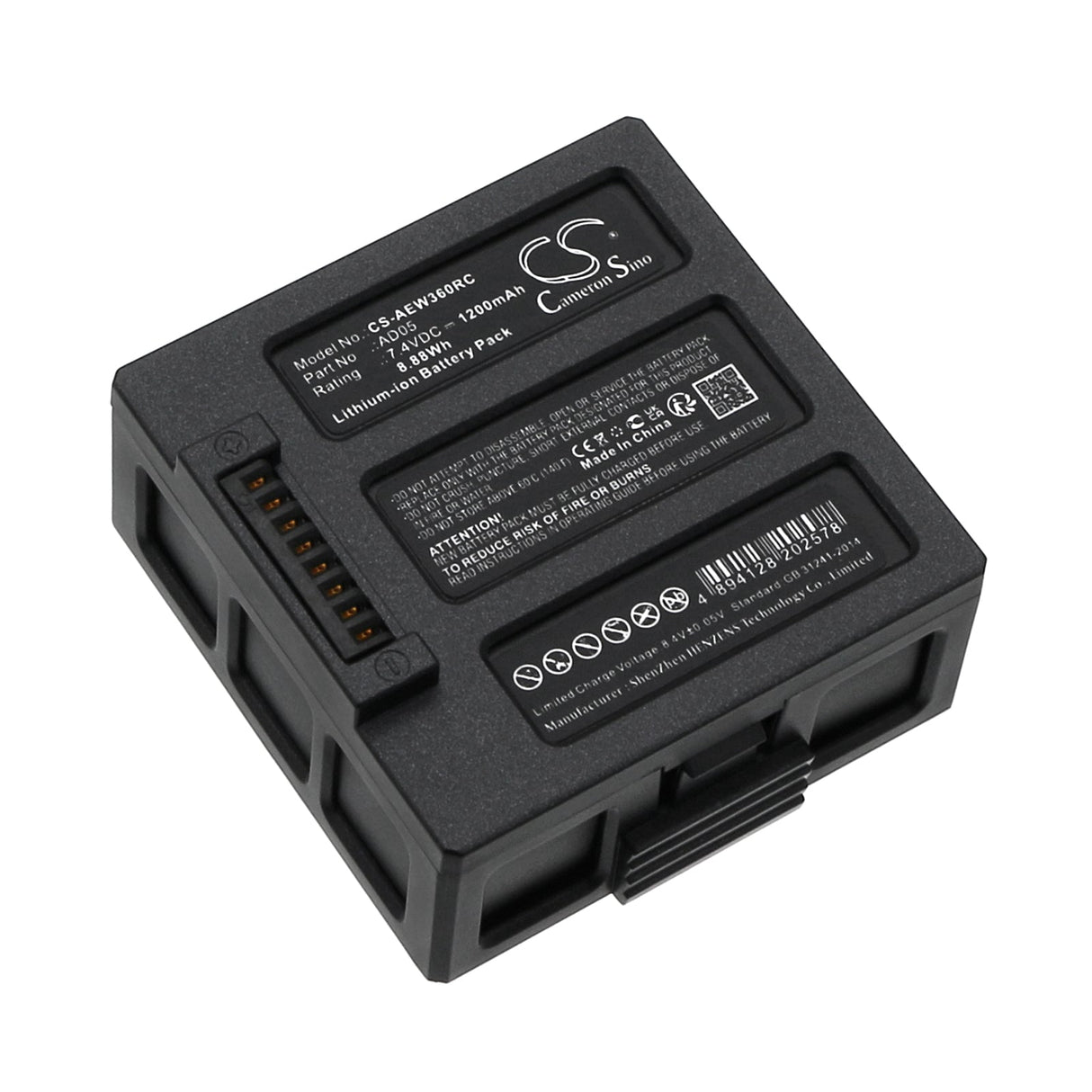 7.4v, Li-ion, 1200mah, Drone Battery Fits AEE Sparrow 360, 8.88wh Drones Cameron Sino Technology Limited   
