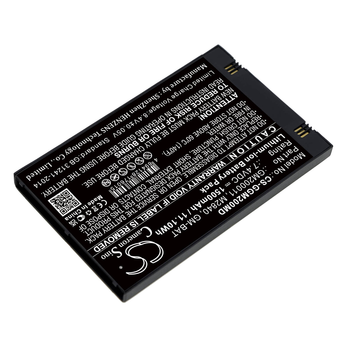 7.4V, Li-ion, 1500mAh, Medical battery fits Ge, Gm200011, Echographe Vscan, Scan Ultrasound, 11.10Wh Medical Cameron Sino Technology Limited (Medical)