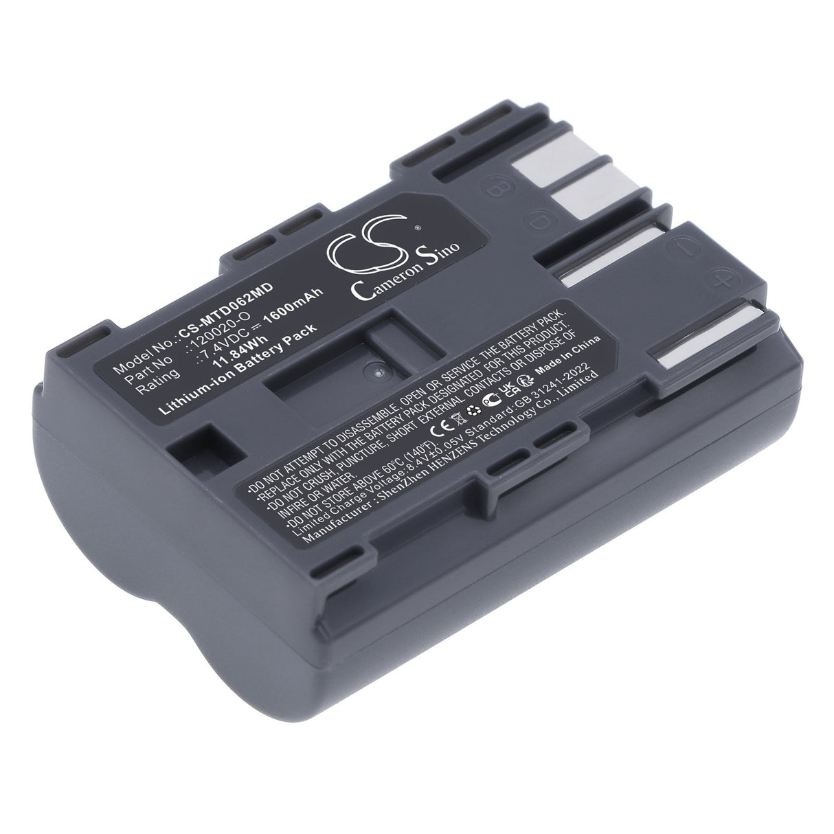 7.4V, Li-ion, 1600mAh, Medical battery fits Mortara, F1559, Monitor Surveyor S4, 11.84Wh Medical Cameron Sino Technology Limited (Medical)