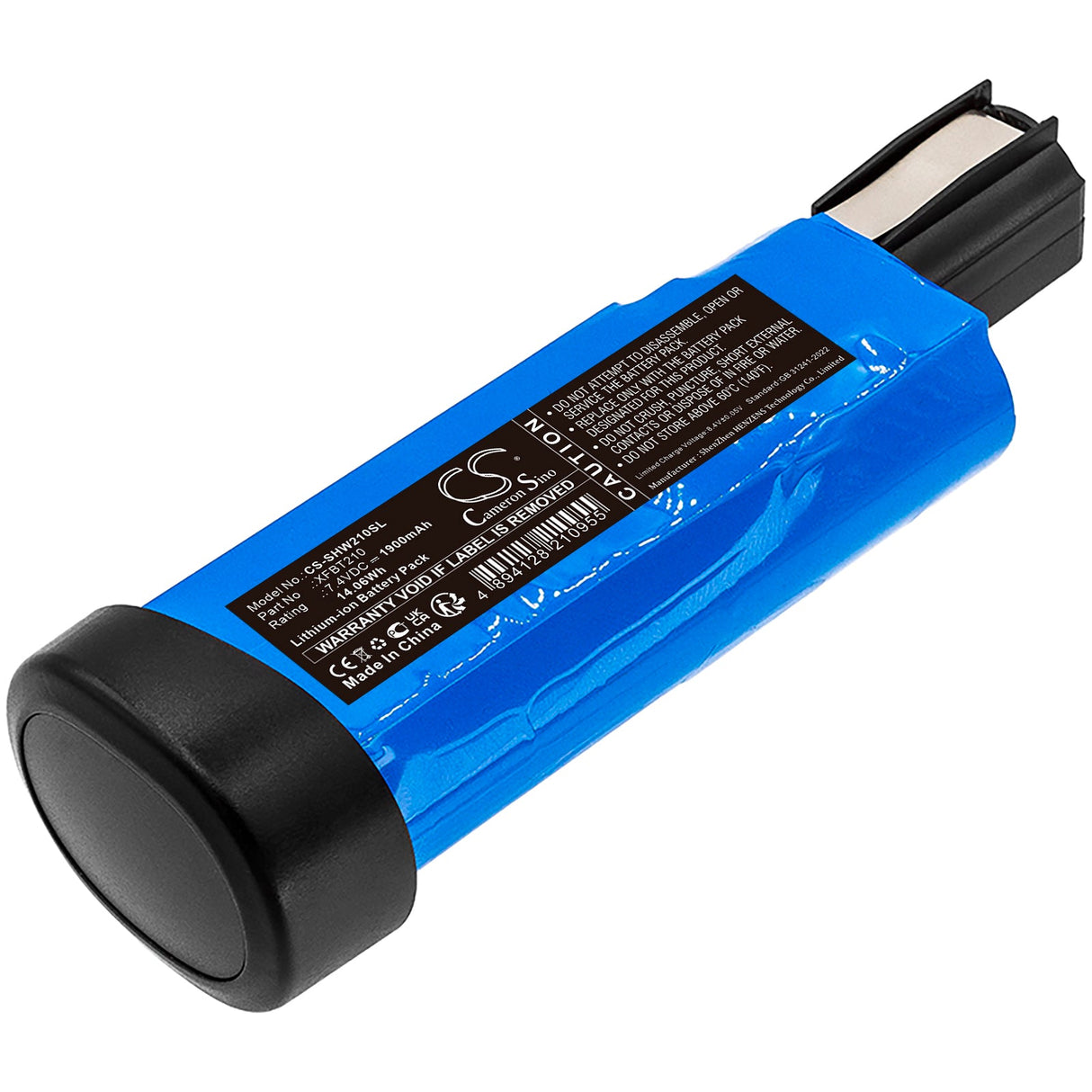 7.4V, Li-ion, 1900mAh, Vacuum battery fits Shark, Wv210, 14.06Wh Vacuum Cameron Sino Technology Limited