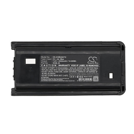 7.4V, Li-ion, 2000mAh, Two-Way Radio Battery fits Kenwood, Nx240, Nx248, 14.80Wh Two-Way Radio Cameron Sino Technology Limited